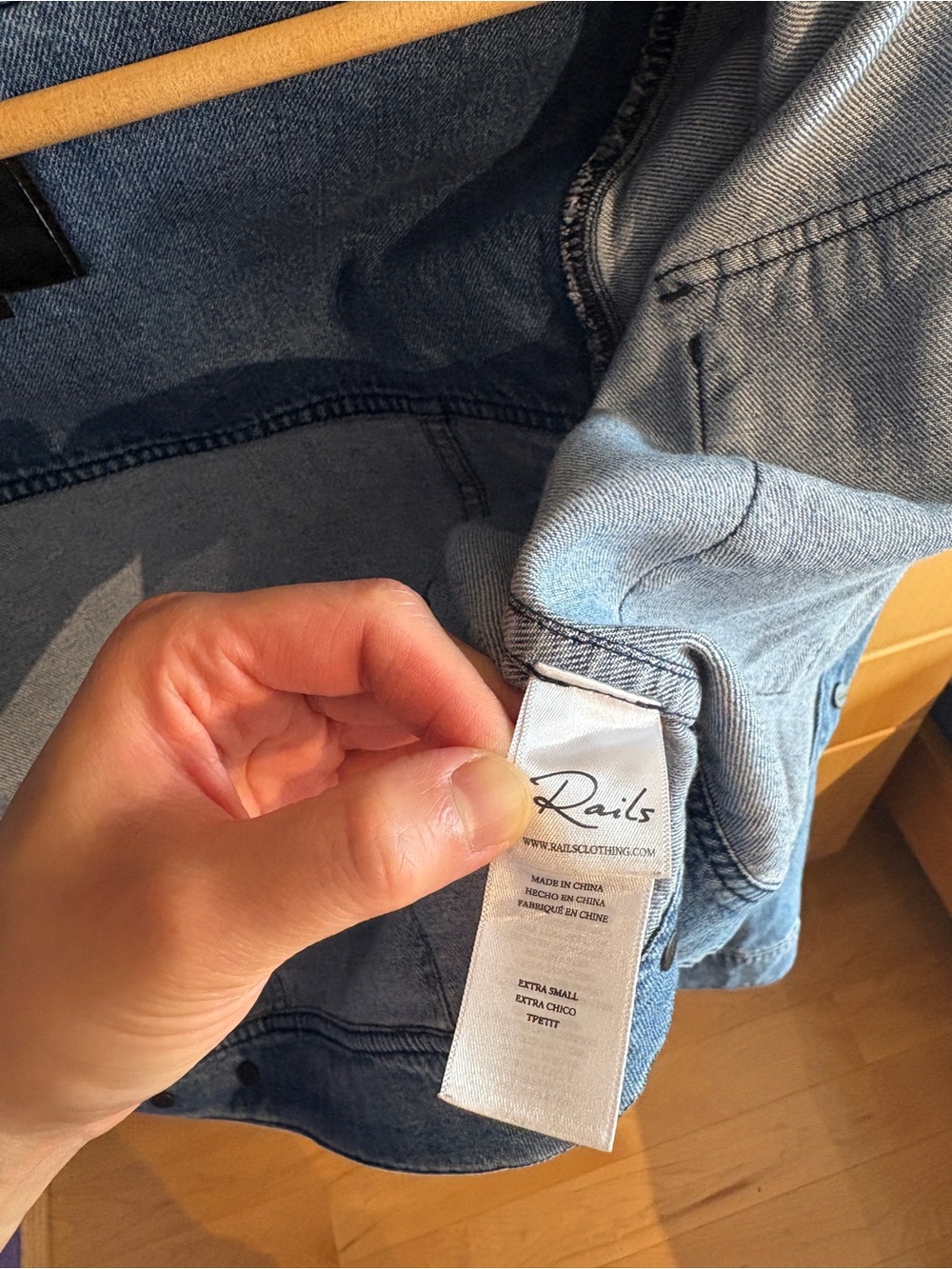 Rails Steffi Denim Jacket XS - Picture 14 of 16